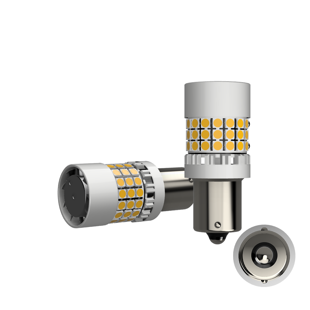 Set 2 x bec LED BA15S P21W LUSMAR™ 7000 lm Canbus - fara eroare