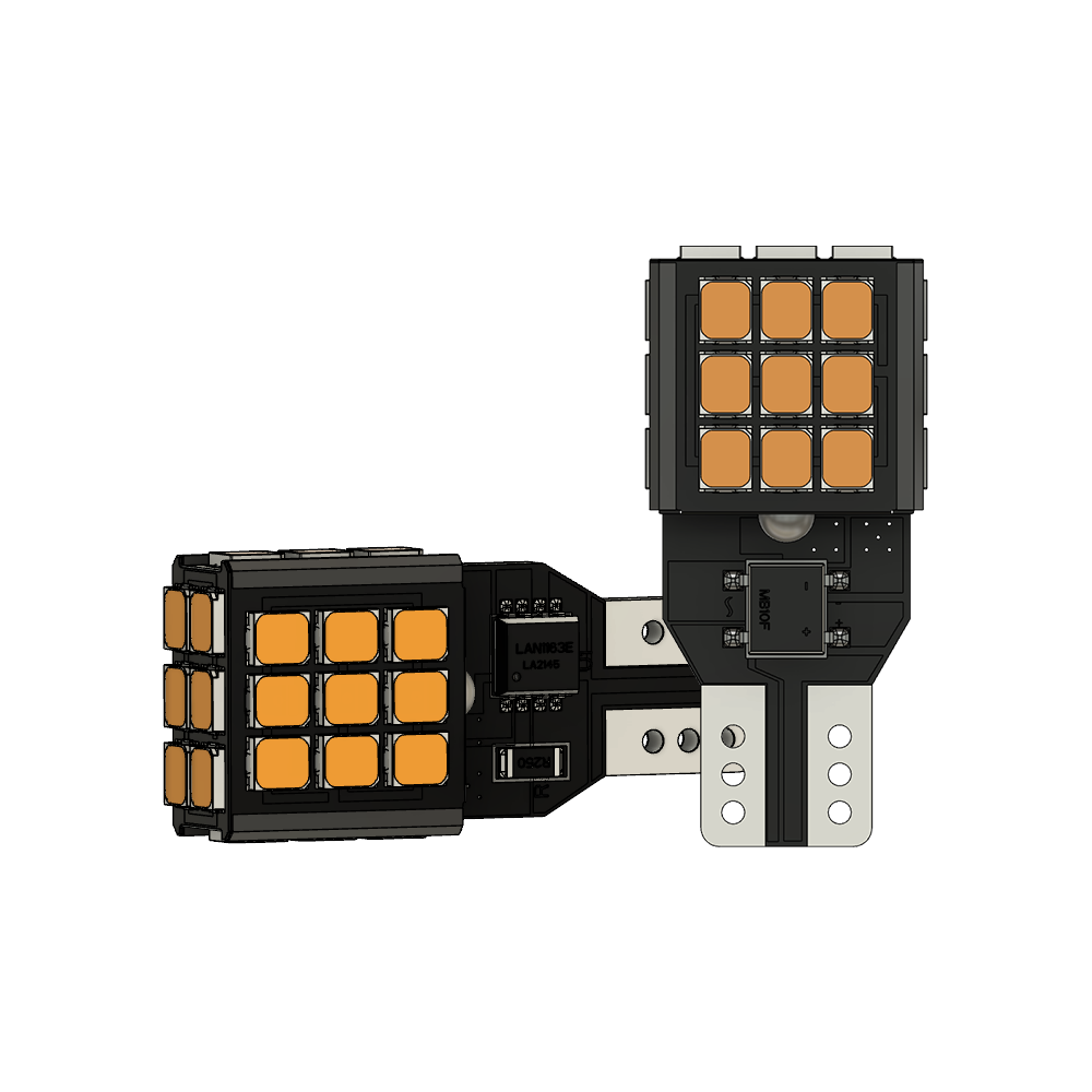 Set 2 x bec LED T15 W16W WY16W LUSMAR™ 1100 lm, Canbus - fara eroare