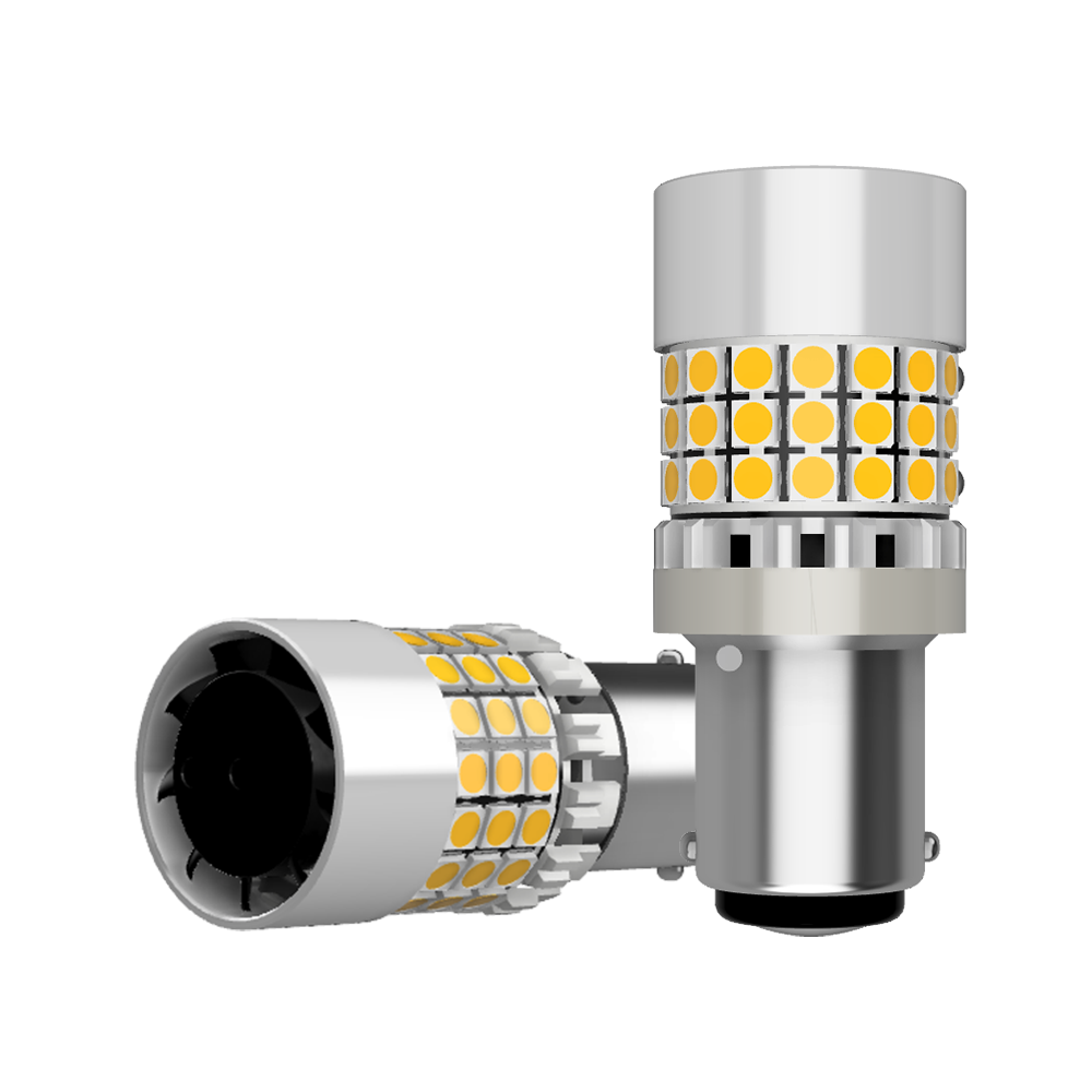 Set 2 x bec LED P21/5W BAY15D LUSMAR™ 7000 lm - fara eroare
