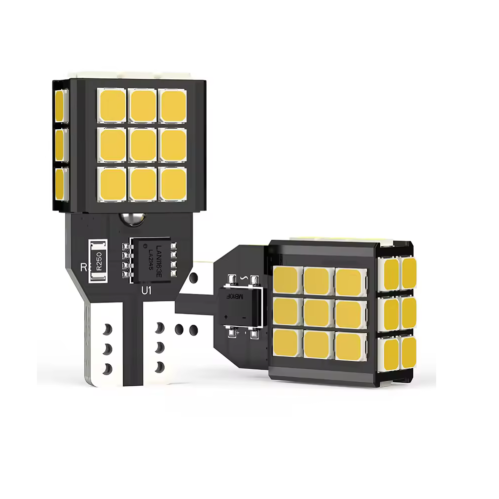 Set 2 x bec LED T15 W16W WY16W LUSMAR™ 1100 lm, Canbus - fara eroare