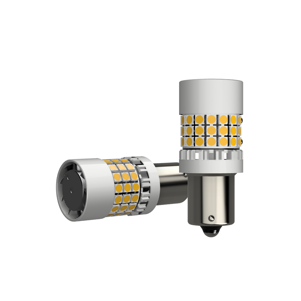 Set 2 x bec LED BA15S P21W LUSMAR™ 7000 lm Canbus - fara eroare