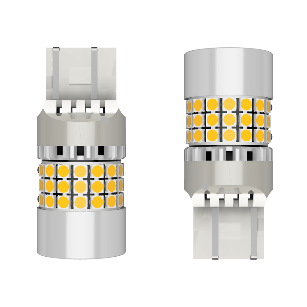 Set 2 x bec LED T20 W21/5W LUSMAR™ 7000 lm - fara eroare