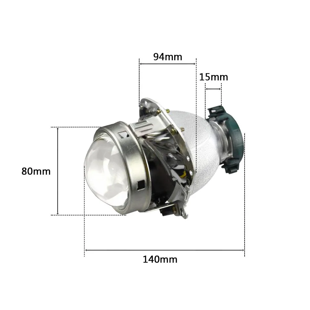 Set 2 lupe Bi-Xenon LUSMAR™ 3 inch D1S D3S cu inel fixare