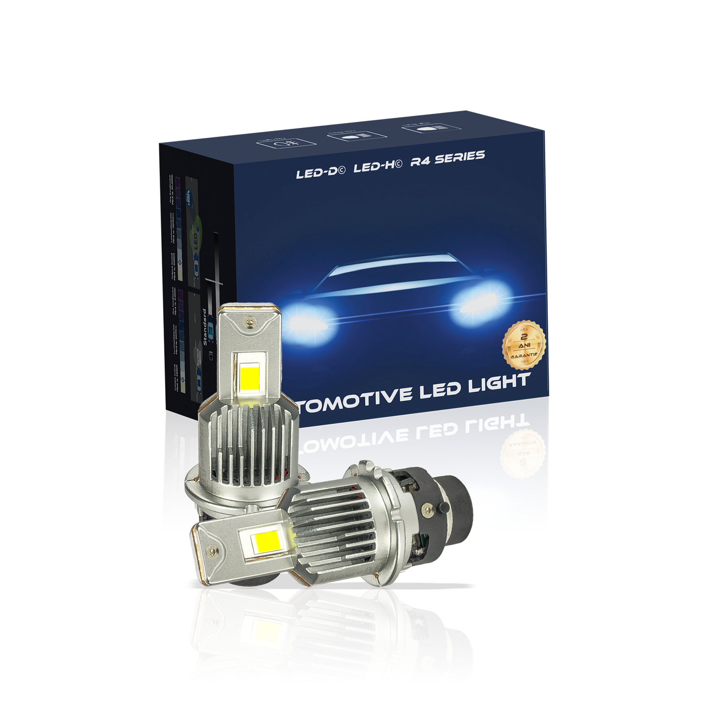 Kit LED D2S | D2R LUSMAR™ LED-D© 6000k 10000 lumeni 70W / set Canbus - fara eroare