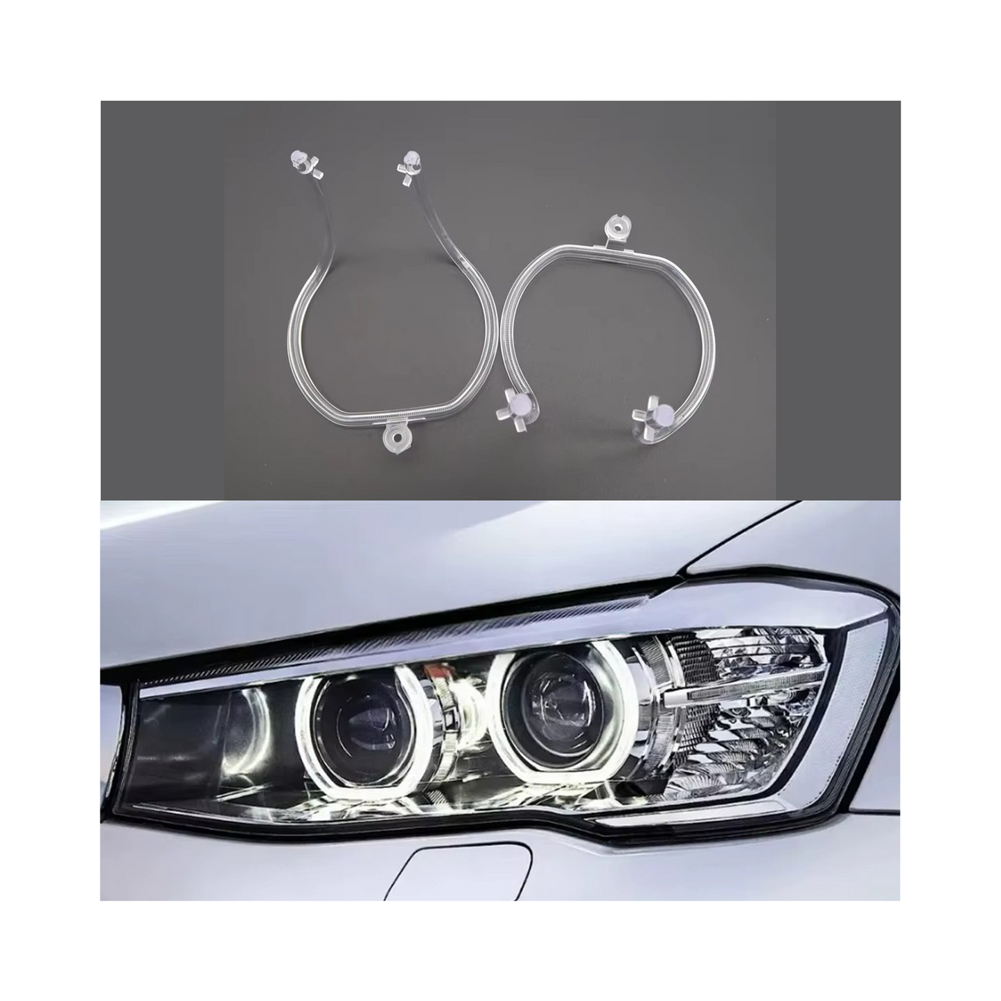 Set fibra optica reparatie DRL BMW X3 F25 X4 F26 2014 - 2017 Facelift