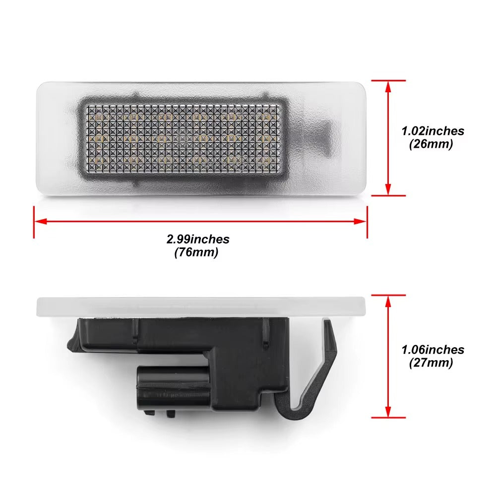 Set 2 x led numar inmatriculare Renault | Dacia