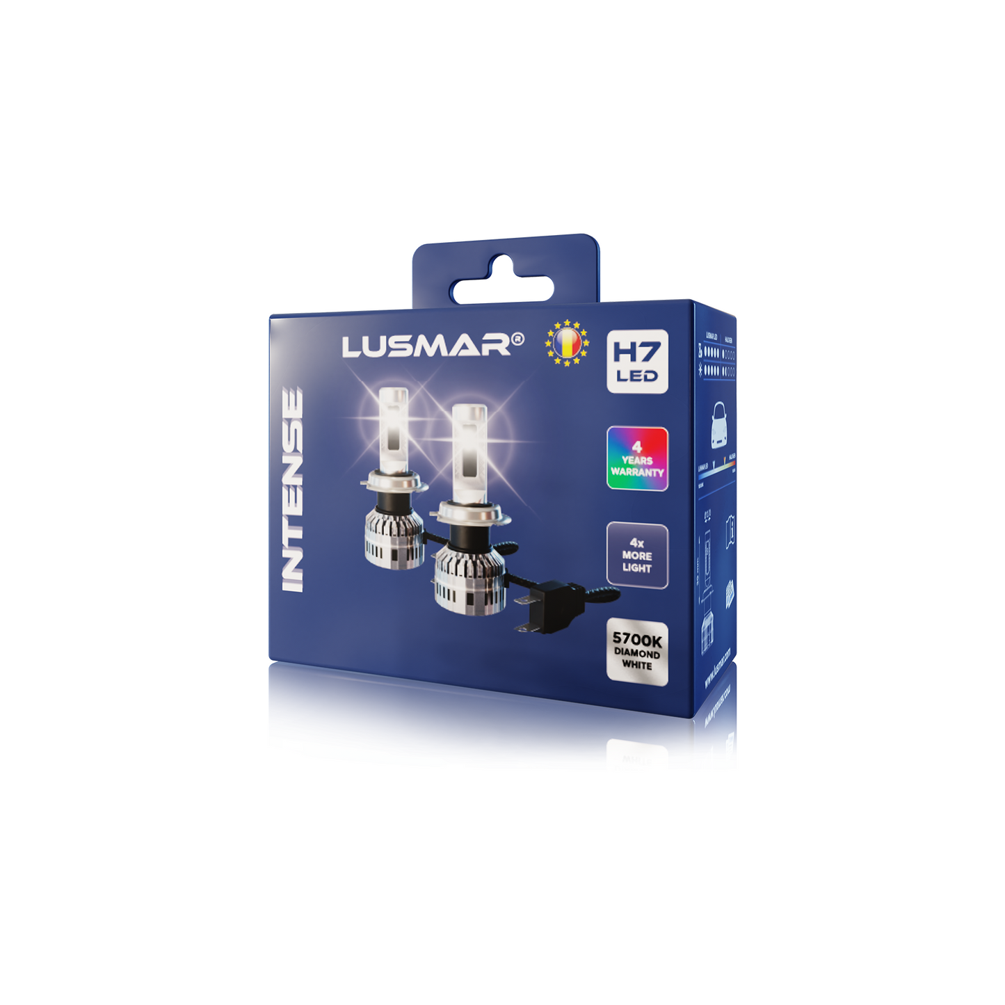 Kit led H7 LUSMAR™ INTENSE 5700K 7000 lumeni Canbus integrat - fara eroare - off-road