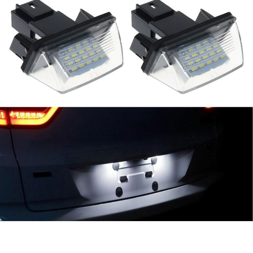 Set 2 x led numar inmatriculare Peugeot 206 207 307 308 406 Citroen C3 C4 C5 C6 X6HF