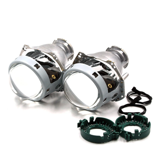 Set 2 lupe Bi-Xenon 3 inch D1S D3S cu inel fixare