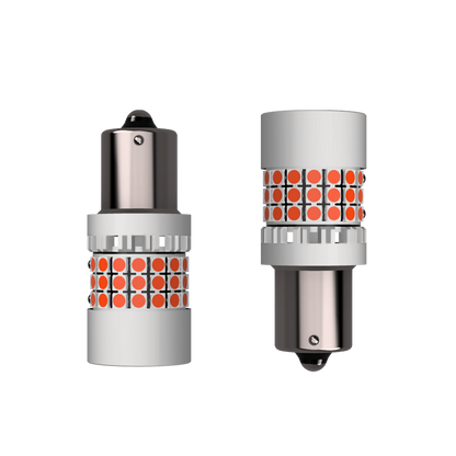 Set 2 x bec LED BA15S PR21W LUSMAR™ 7000 lm Canbus - fara eroare