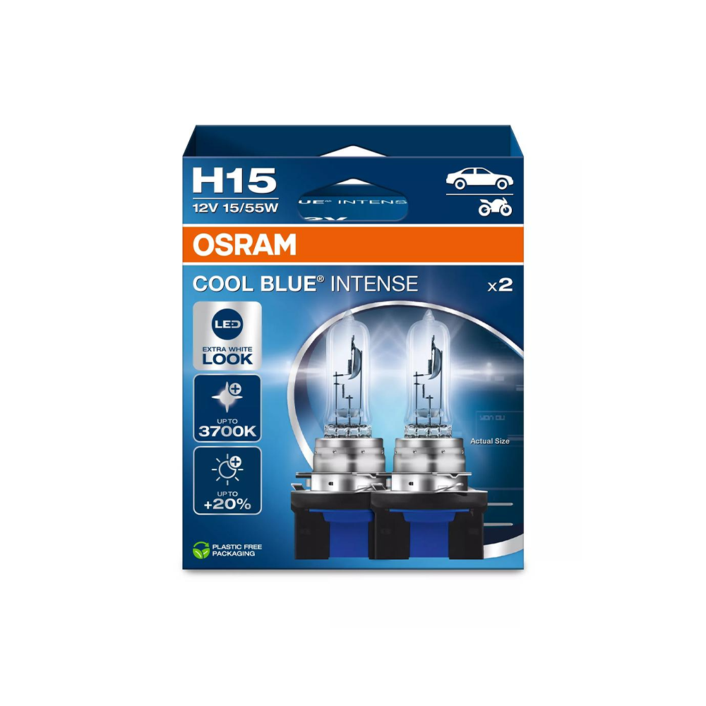 Kit halogen H15 OSRAM Night Breaker 520/2700 lumeni +20% - 64176CBN-2HB