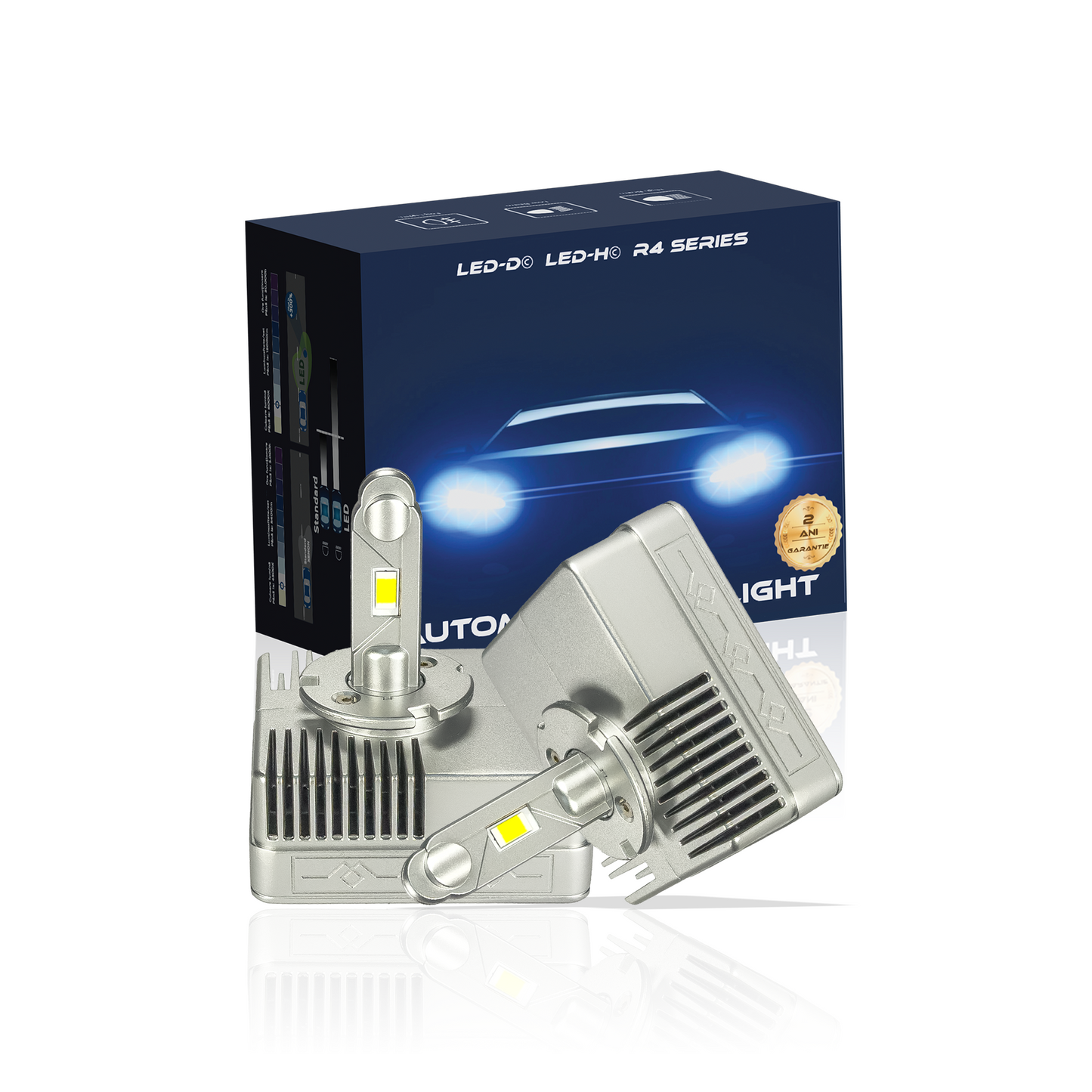 Kit LED D5S LUSMAR™ LED-D© 6000k 10000 lumeni 50W / set Canbus - fara eroare