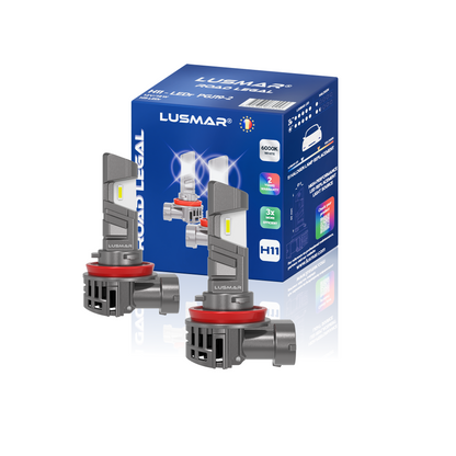 Kit LED H11 LUSMAR ROAD LEGAL 6000K - omologat
