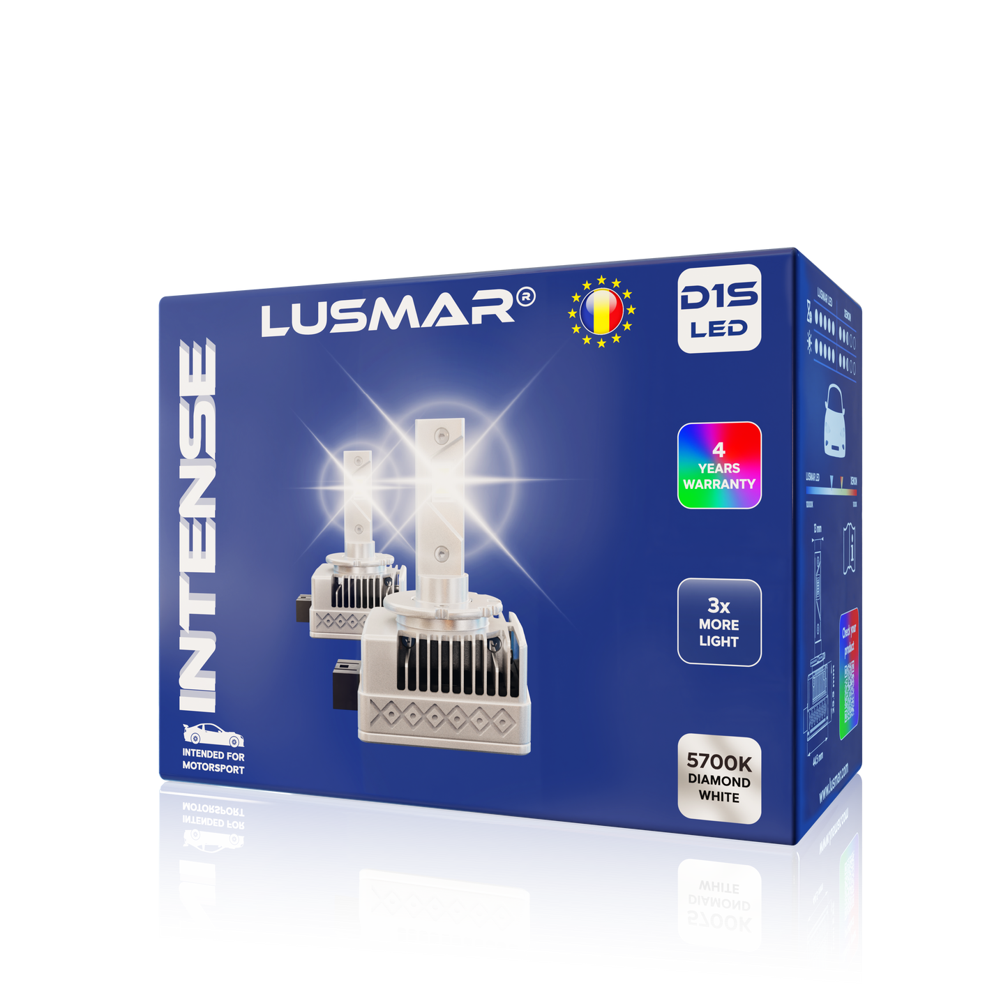 Kit LED D1S INTENSE LUSMAR™ LED-D© 5700K 10000 lumeni 70W / set Canbus - fara eroare - off-road